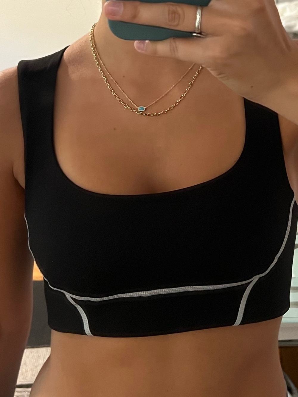 FP Movement by Free People Black Crop Tank, Size S